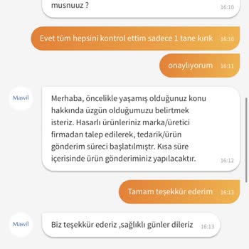 Trendyol Hasarlı Ürün Gönderimi Ve Telafisinin Yapılmaması