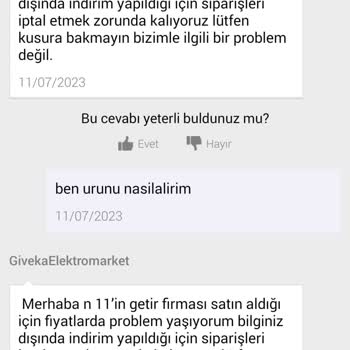 N11 Tüketicinin Yanıltılması Aldatılması