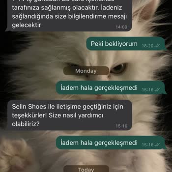 Selin Shoes Günlerdir İademi Yapmıyor