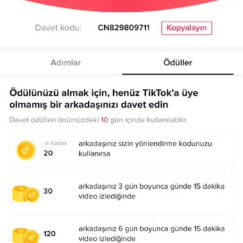 TikTok'da Arkadaşını Davet Ödülünü Yatırmıyorlar