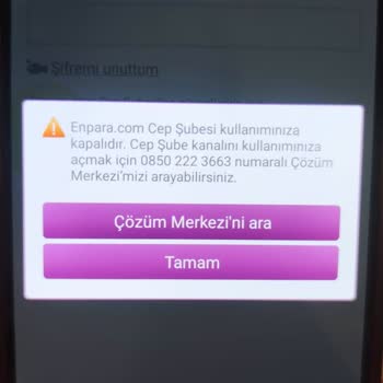 Enpara Hesabım Kullanıma Kapatıldı