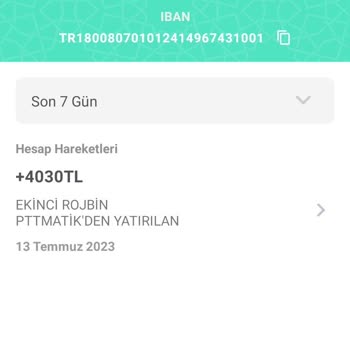 PTT Bank Para Hesapta Gözükmüyor