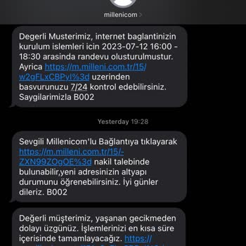 Millenicom İnternet Taşıma Ve Kurulum