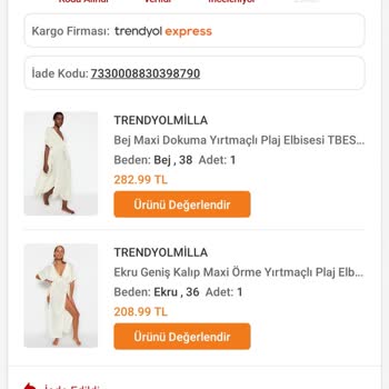 Trendyol Gönderdiğim Ürünün Pakette Olmadığı İddiası