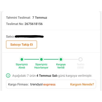 Trendyol Express İzmir İncir Transfer Merkezinde Bekletilen Kargom.