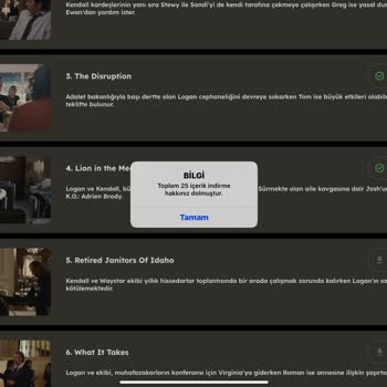 TOD Tv Tod İçerik İndirme Sınırı