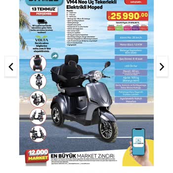 A-101 3 Tekerlekli Elektrikli Bisiklet