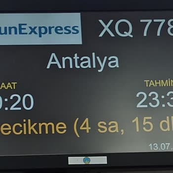 Sunexpress Yine Mağdur Etti