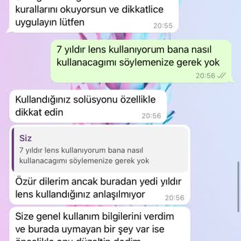 Arma Optik 1 Yıllık Kullanımlı Lens 3. Aydan Batma Yanma Yapmaya Başladı