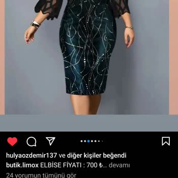 Butik.limox (Instagram) Abiye Kıyafet Alırken Aldığım Ürünle Hayal Kırıklığına Uğradım