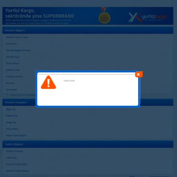 Yurtiçi Kargo İtopya Kargo İstek Hatalı