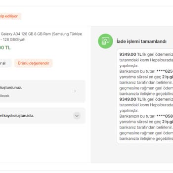 Hepsiburada.com Art Niyetli Davranmıştır.