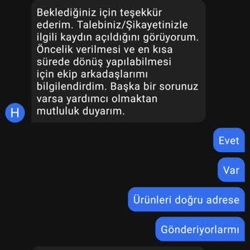 Getir Yemek Sipariş Gelmedi.