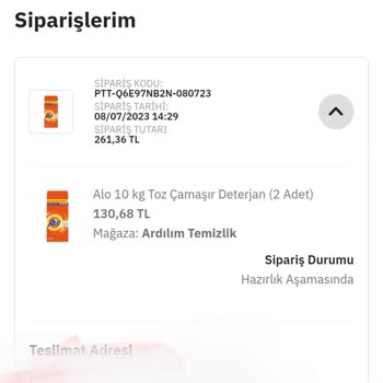 Epttavm Ürün Elime Geçmedi