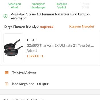 Trendyol Express İzmir İncir Transfer Merkezi Kargo Teslim Edilmiyor