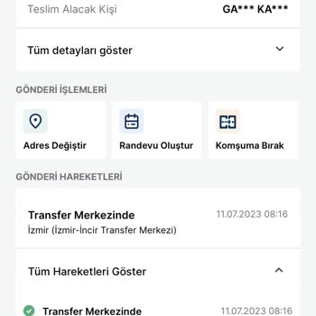 Trendyol Express İzmir İncir Transfer Merkezi Kargo Teslim Edilmiyor