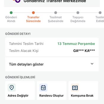 Trendyol Express İzmir İncir Transfer Merkezi Kargo Teslim Edilmiyor
