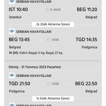 Air Serbia Biletim İptal Oldu Ama Benden Fark İsteniyor