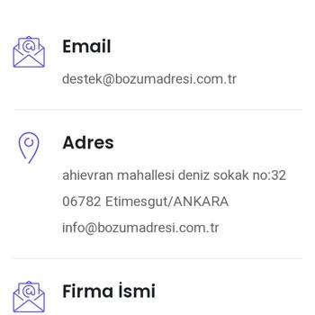 Bozumadresi.com.tr Yanıltıyor