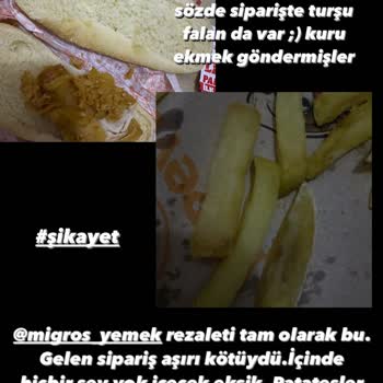 Migros Yemek Ve Popeyes Eksik Bayat Ürün