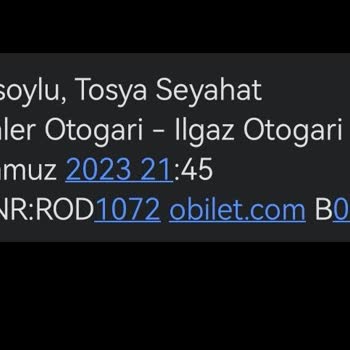 Tosya Seyahat Bilet Aldığım Yerde İndirmemesi