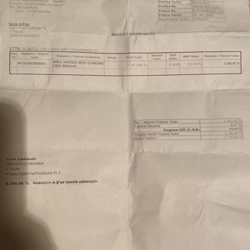 Ouno Service Vodafone Online Mağazacılık Ürün Şikayeti Apple Airpods