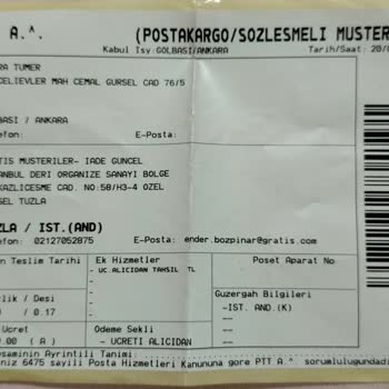 Gratis Online Mağazadan Alınan Ürünün İadesi Sürecinde Sorun
