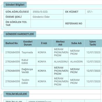 PTT Kargom Yok