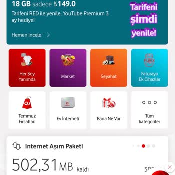 Vodafone Haksız Alınan Aşım Paketi Ücreti!