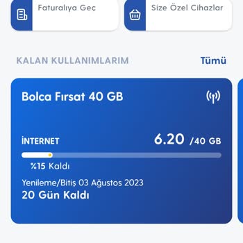 Turkcell İnternet Çabuk Bitiyor
