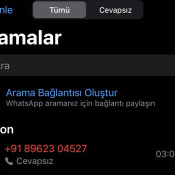 WhatsApp Yabancı Numara