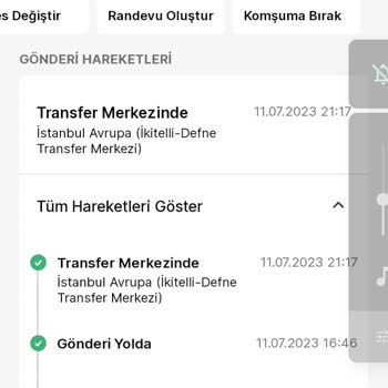 Trendyol Express Günlerdir Transfer Surecinde Görünen Kargom