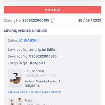 Lc Waıkıkı Kargo Teslimatı