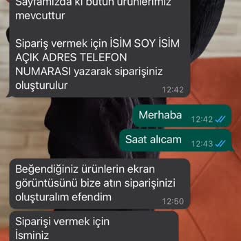 Vega Saat Yanlış Ve 10 Tl Lik Saat Yolladı.