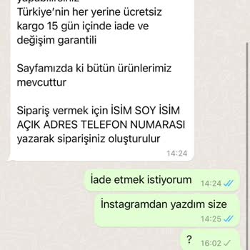 Vega Saat Yanlış Ve 10 Tl Lik Saat Yolladı.