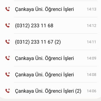 Çankaya Üniversitesi Ulaşılamayan Öğrenci İşleri