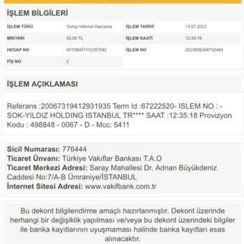 Cepte Şok Yüklediğim Para Cüzdana Yansıtılmadı