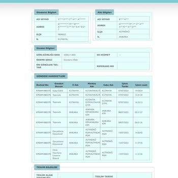 PTT Kargo Altındağ Şubesi Kargo Sorunu