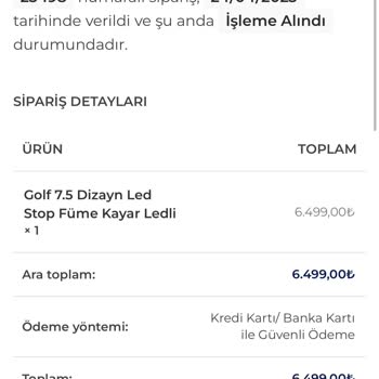 Vag Market Golf 7.5 Stop Sorunu