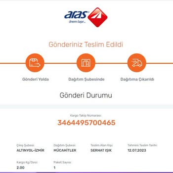 Aras Kargo Teslim Edilmeyen Kargo