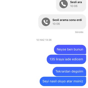 Bendenpapuc (Instagram) Değişim Yapmadılar Paramıda İade Etmediler