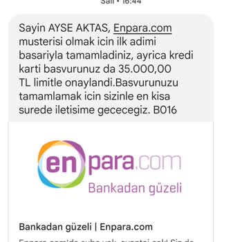 Enpara Kredi Kartım Onaylandı Aranacaksınız Denildi Aranmadım
