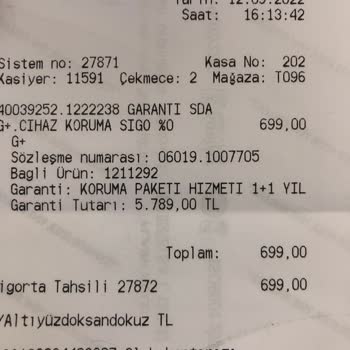 Media Markt'ta Yapılan Kasko Ve Uzatılmış Sigorta