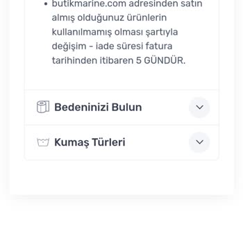 Butikmarine.com İade Var Yazmasına Rağmen İade Yok Deniliyor