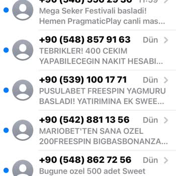 Turkcell İstenmeyen Mesajlar SMS