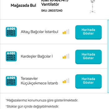 A101 Kiwi Vantilatör Stok Sorunu