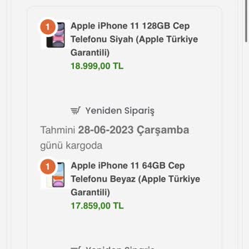 Wnt.com.tr Sitesindeki Siparişlerim