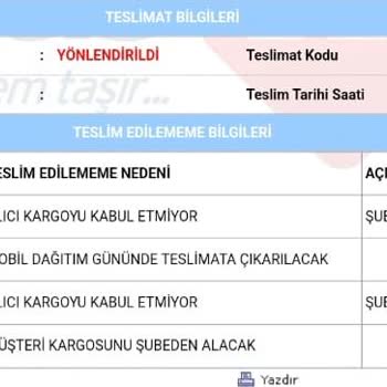 Aras Kargo Paketimi Dağıtıma Çıkarmadan İade Etti