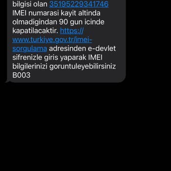 BTK (Bilgi Teknolojileri Ve İletişim Kurumu) IMEI Uzun Süredir Kayıt Olmaması