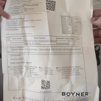 Boyner Para İadesi Yapmadı